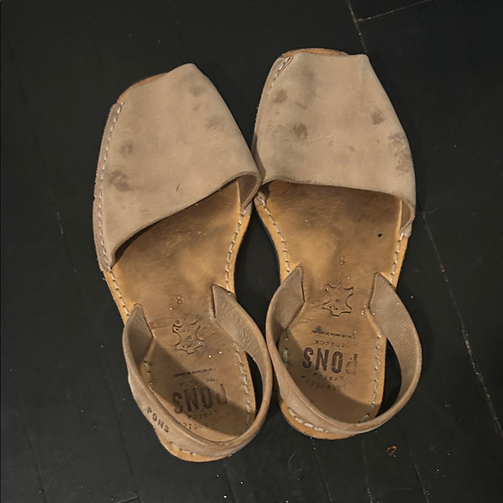 Women's Tan Leather Sandals